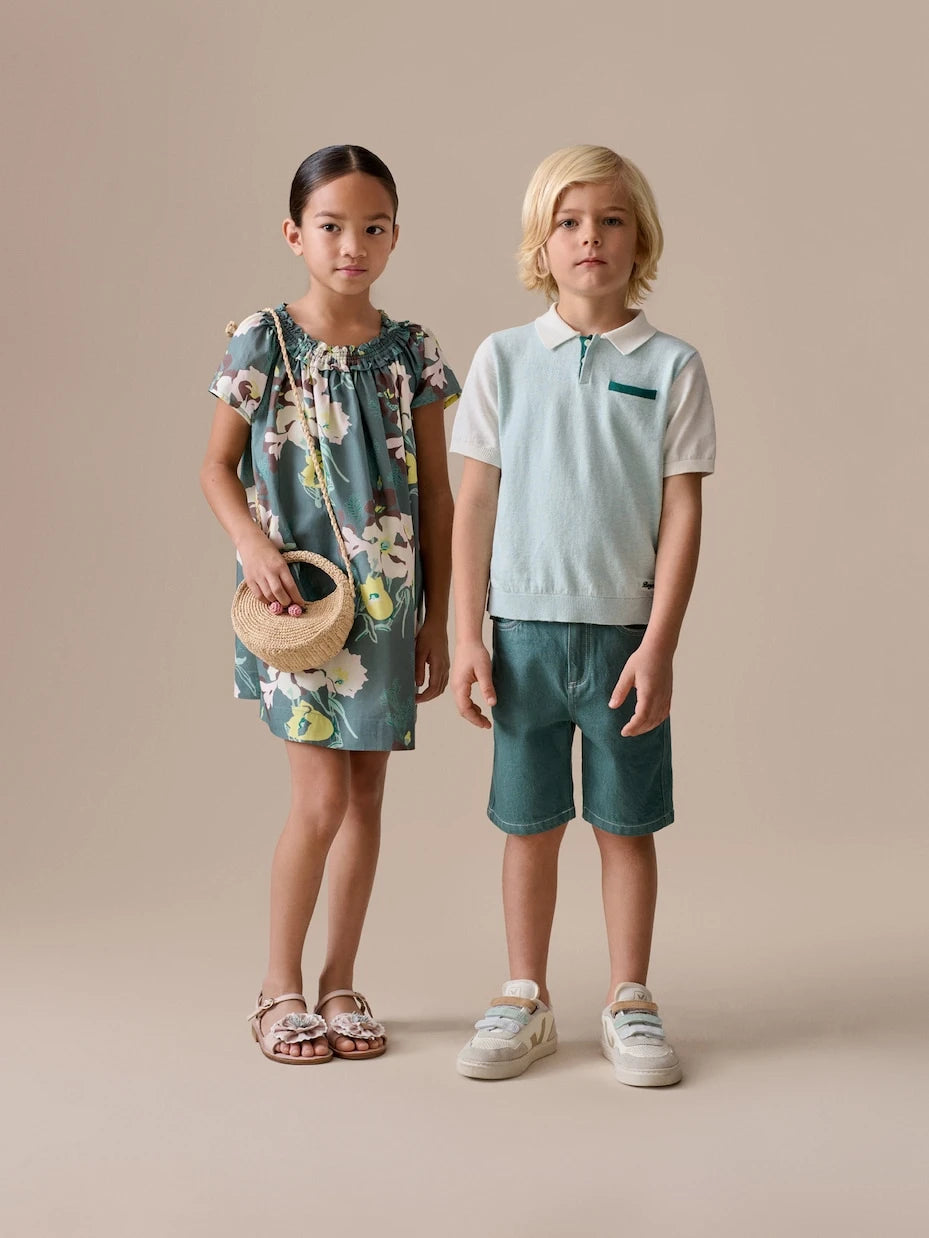 Bonpoint - Elvio denim Bermuda shorts