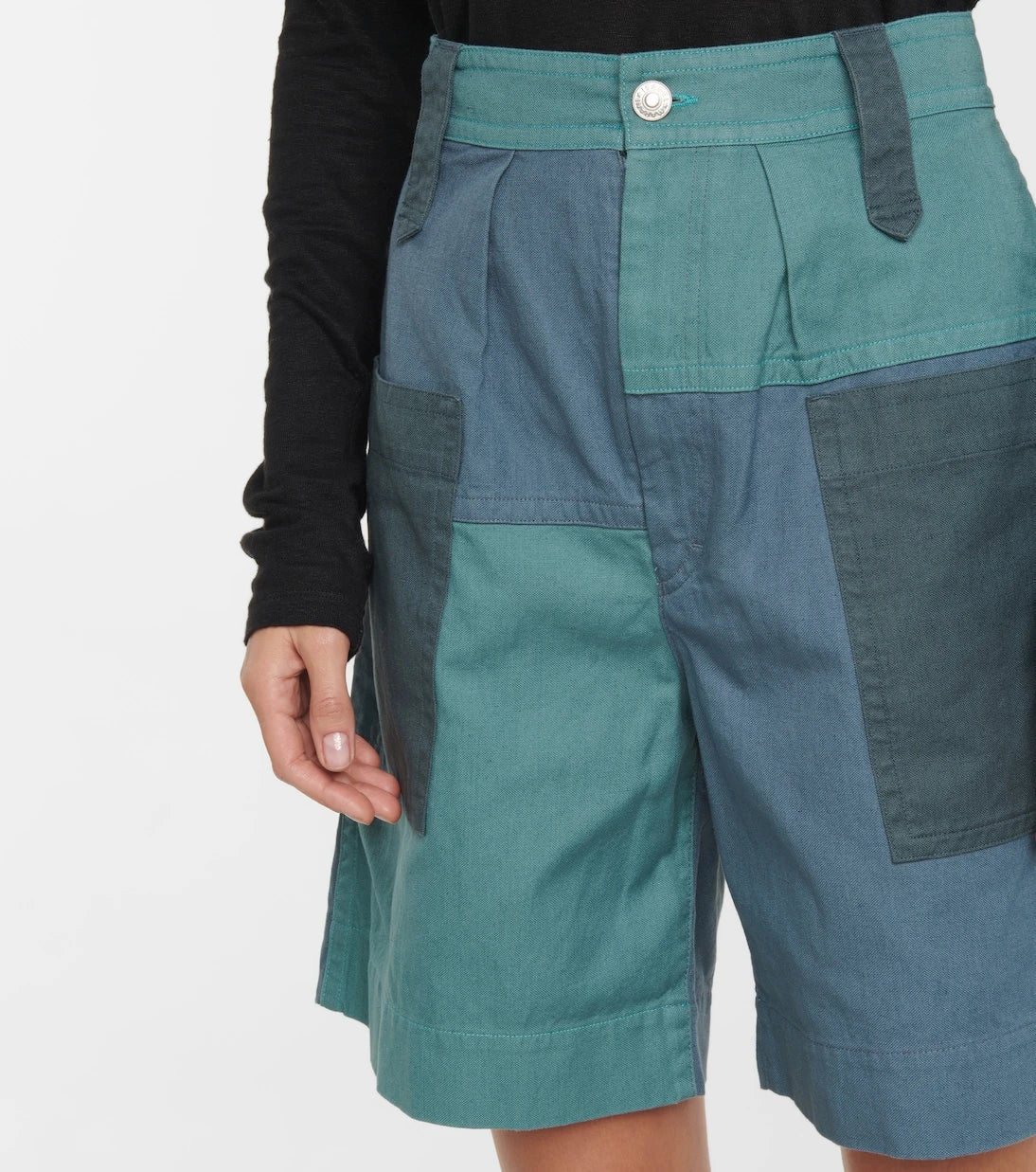 Marant Etoile - Kalerna cotton and linen shorts