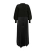 Black Pleated Sinead Sweater Dress