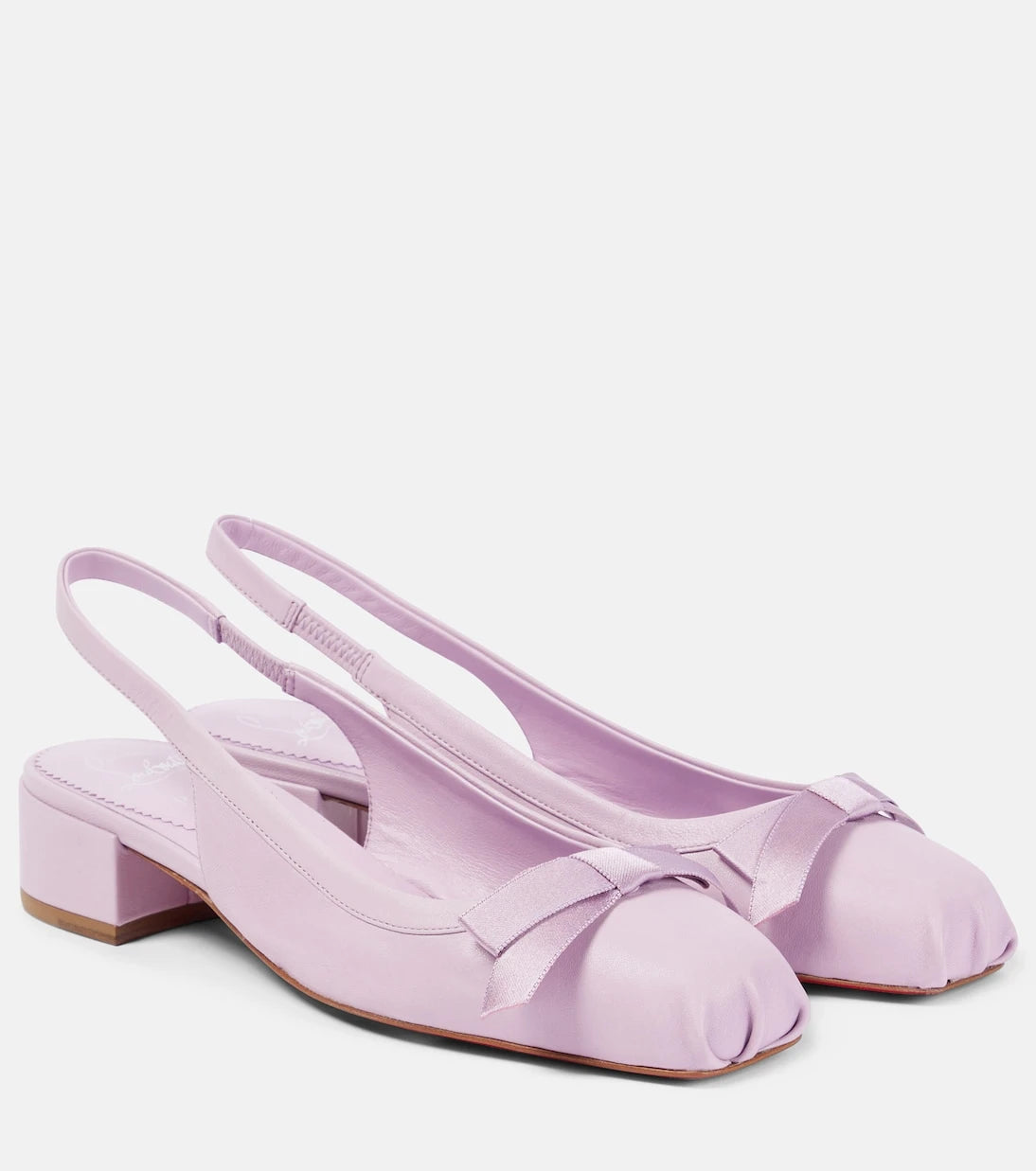 Christian Louboutin - حذاء "ماما فليرت 30" Slingback بكعب من الجلد