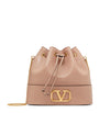 Valentino Garavani Nude Leather VLogo Bucket Bag