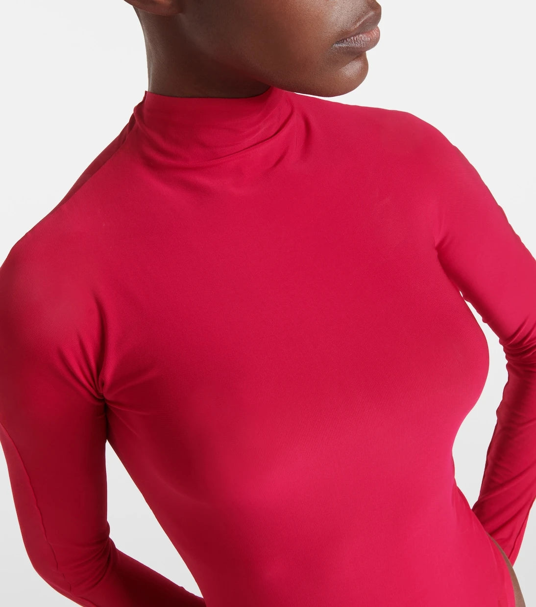 Alaïa - Turtleneck jersey bodysuit