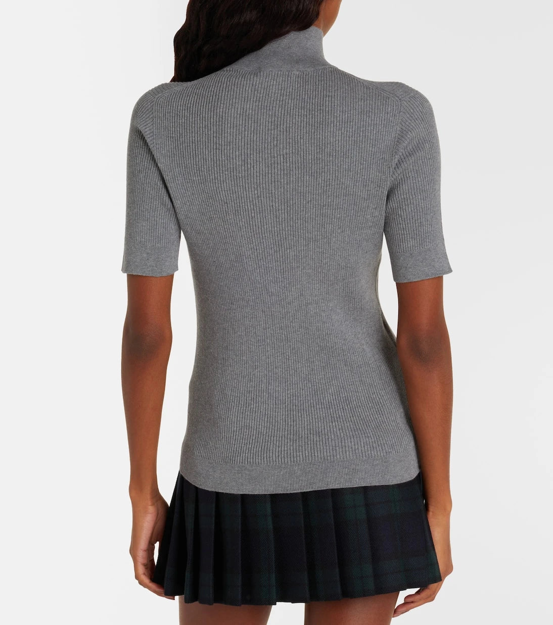 Miu Miu - Cotton half-zip sweater