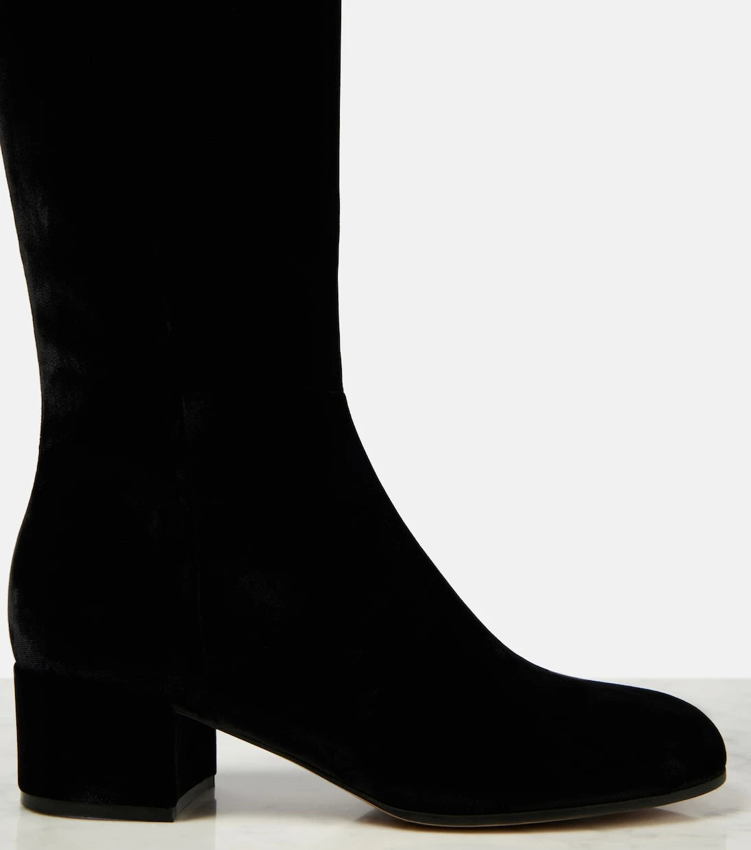 Gianvito Rossi - Joelle 45 velvet knee-high boots