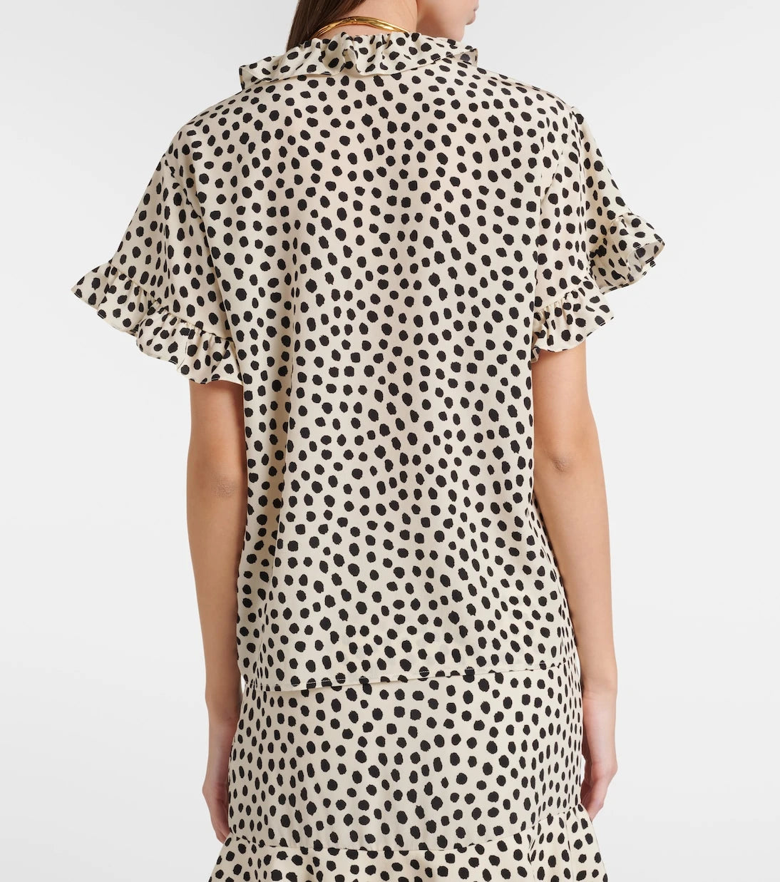 Chloé - Polka-dot silk crêpe de chine top