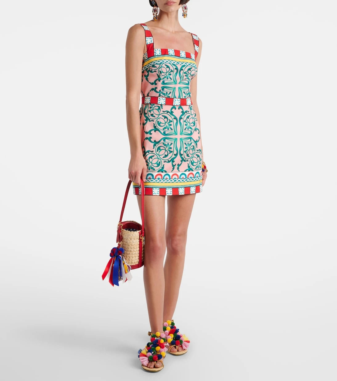 Dolce&Gabbana - Taormina Carla Medium raffia bucket bag