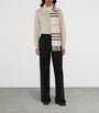 Burberry Beige Cashmere Check Scarf