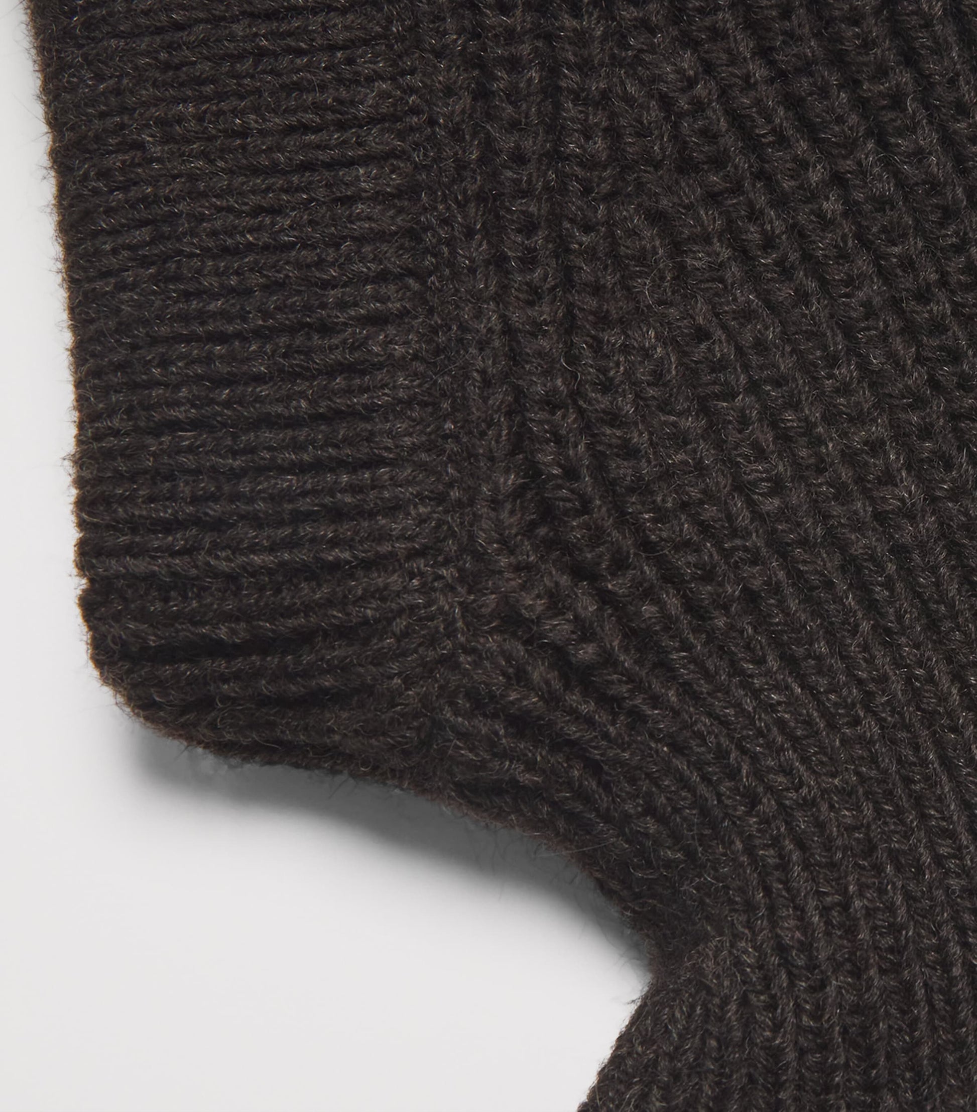 Wool-Blend Knitted Hood