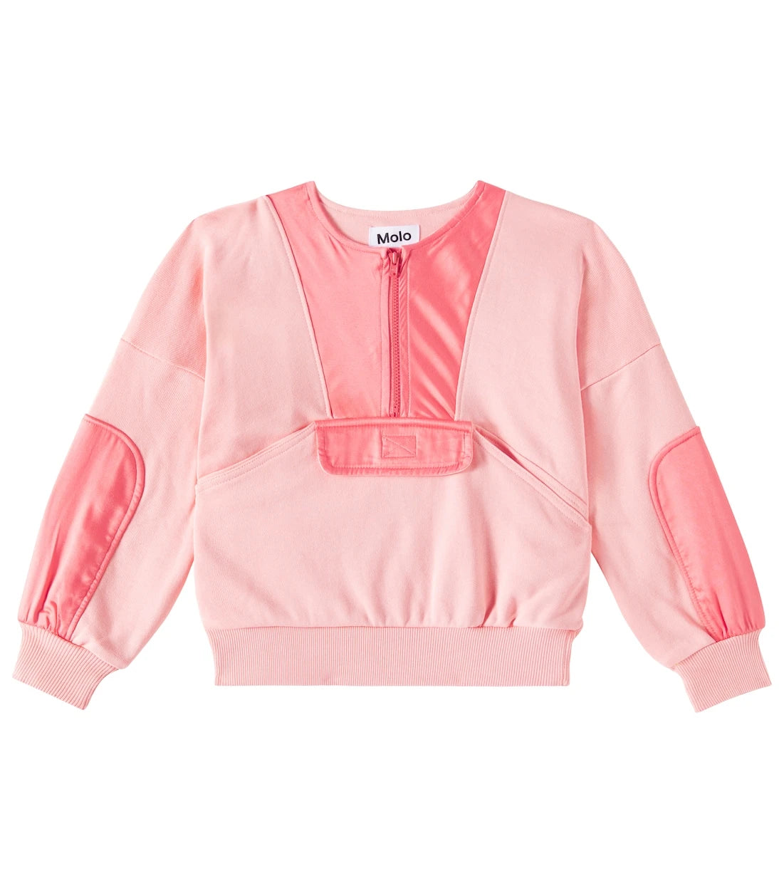 Molo - Malissa cotton jersey half-zip sweatshirt