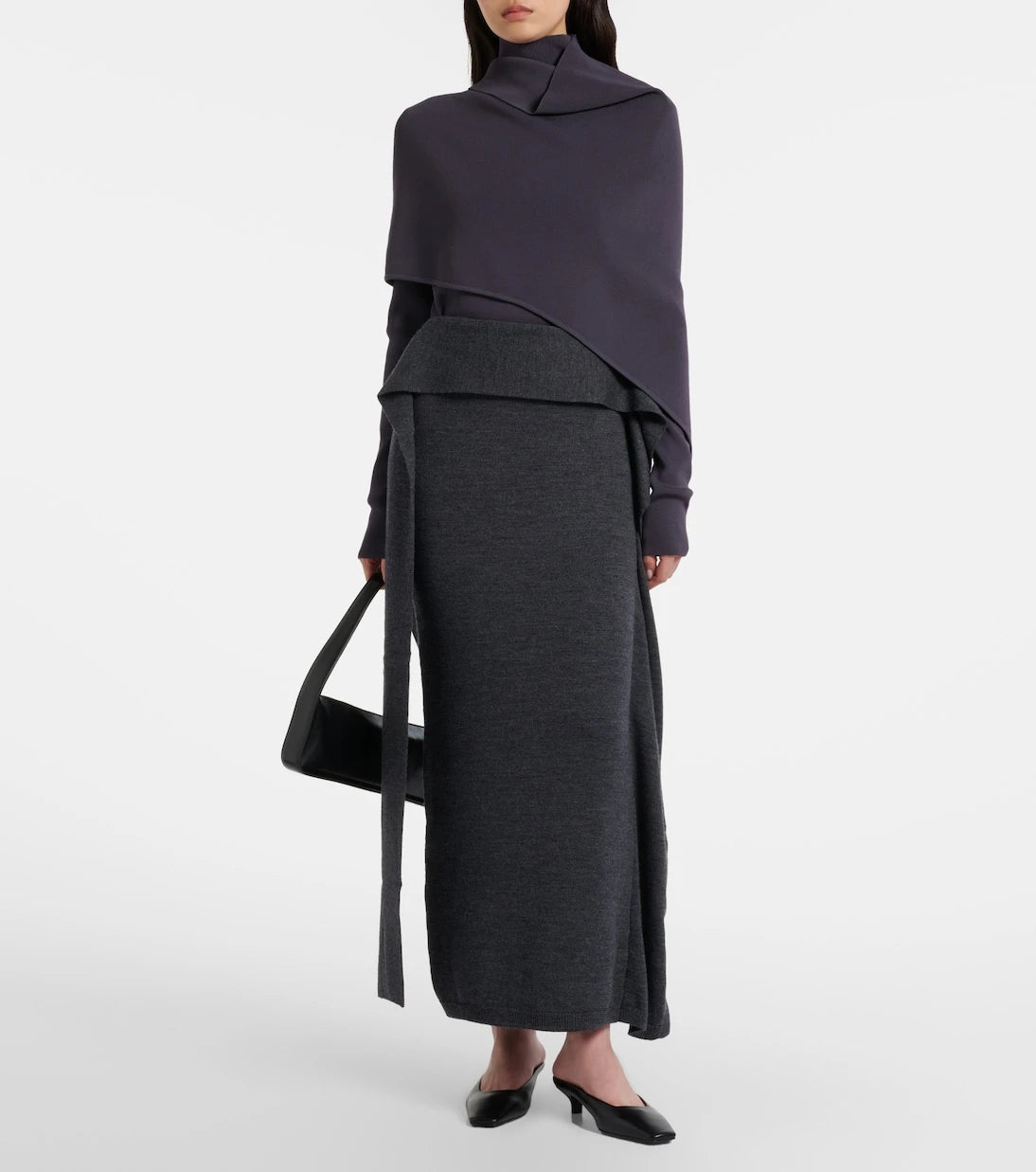 Entire Studios - Tier wool maxi skirt