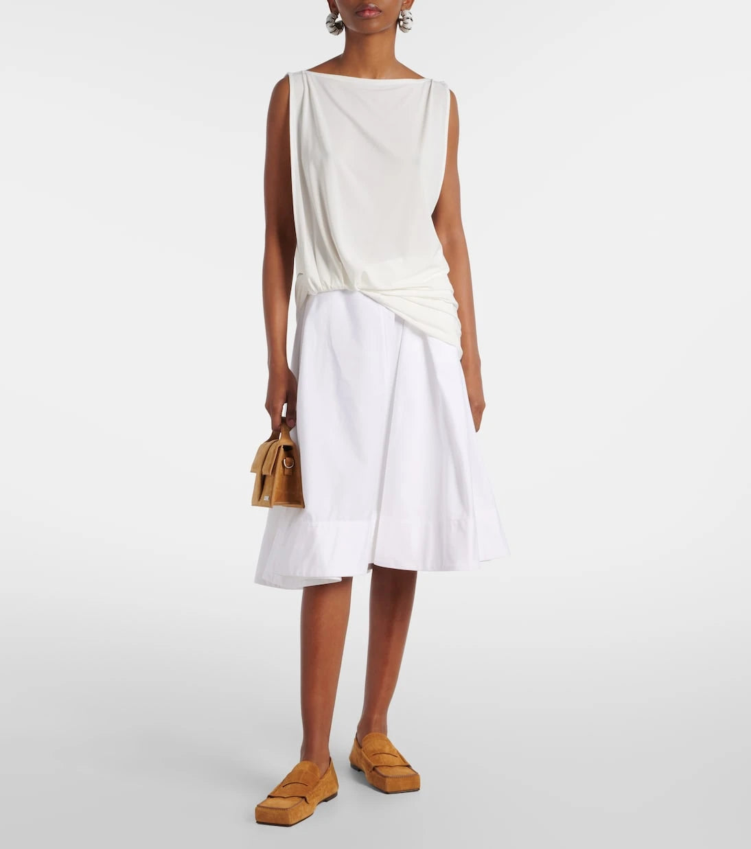 Jacquemus - Carré croc-effect suede penny loafers