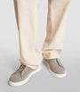 Zegna Suede Triple Stitch Sneakers