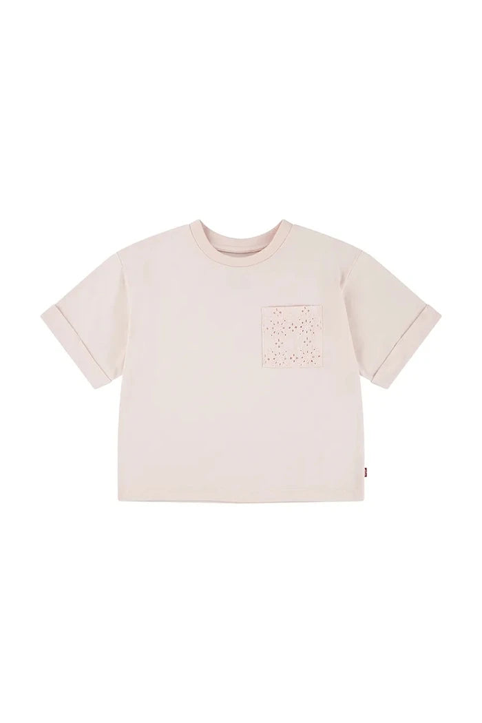 Детска тениска Levi's ROLL CUFF MEET AND GREET T