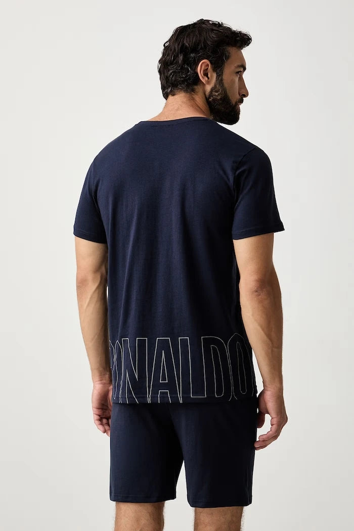 CR7 Cristiano Ronaldo iki parçalı erkek pamuklu pijama