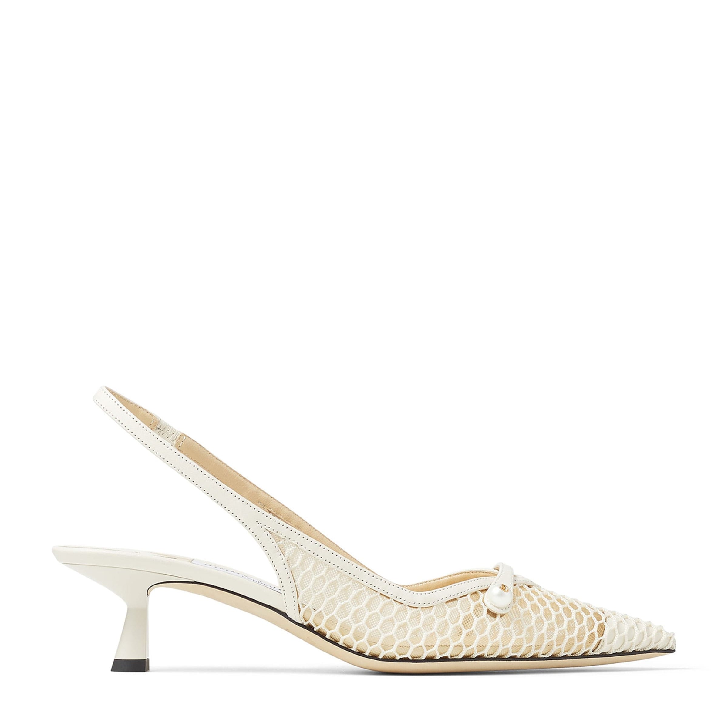 Amita 45 Mesh Pumps WHITE/LATTE