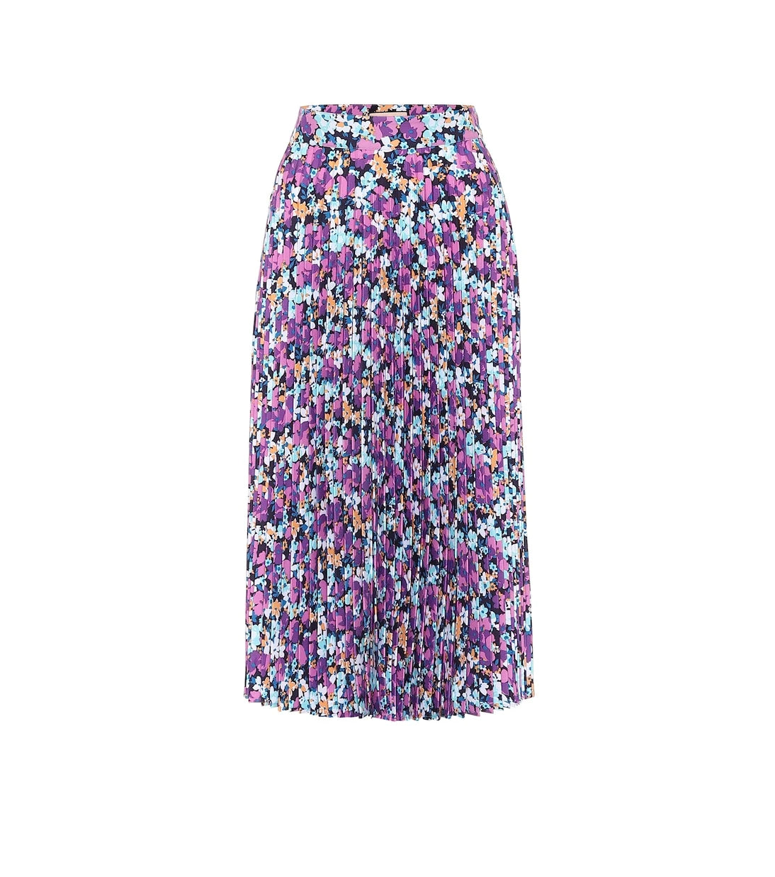 Plan C - Floral pleated midi skirt