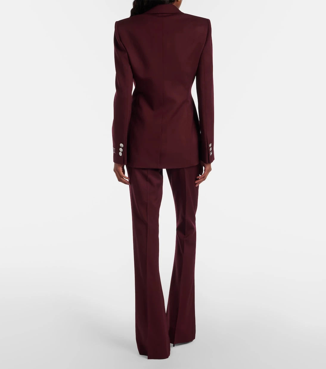Versace - Wool flared pants