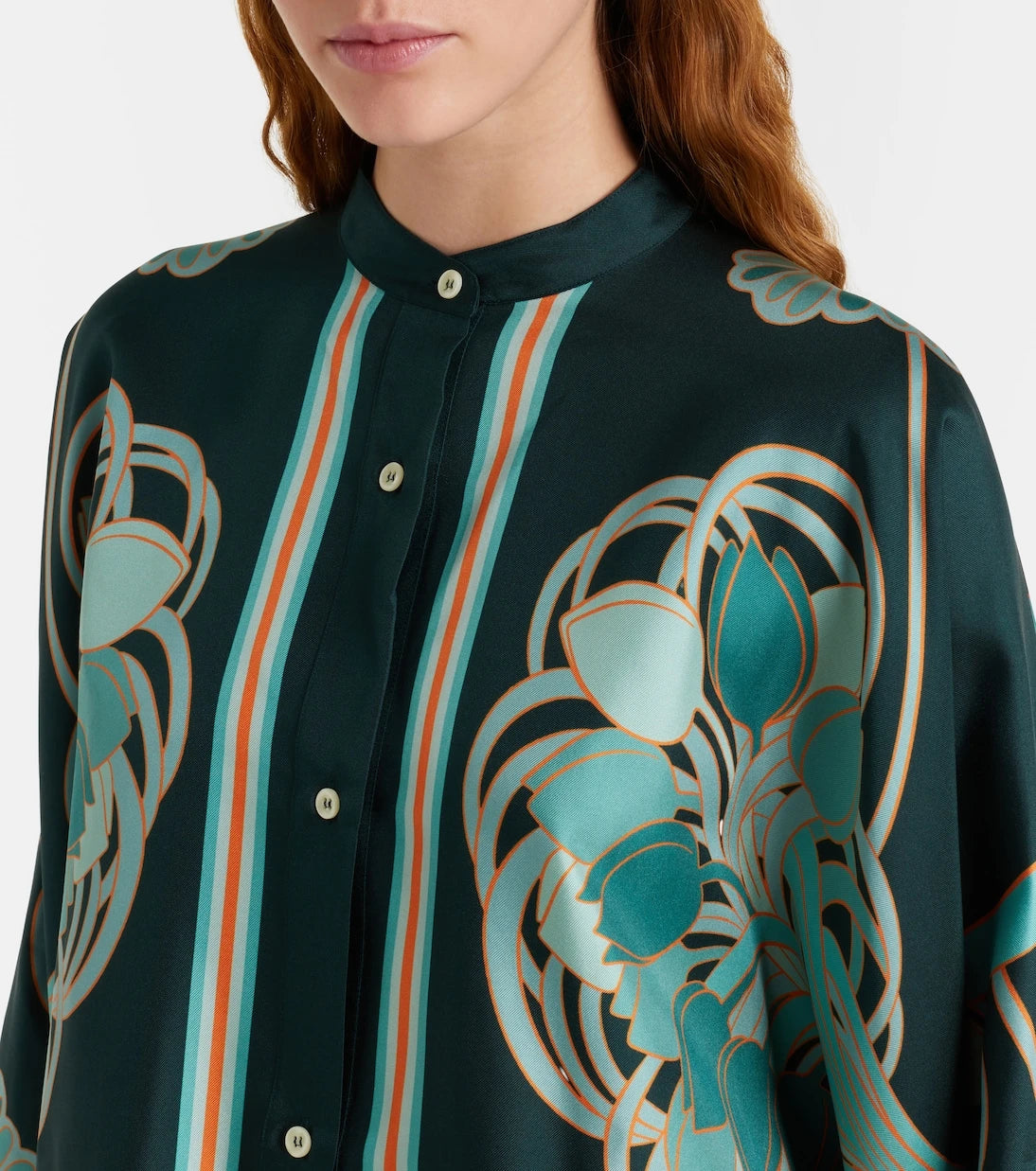 La DoubleJ - Foulard printed silk twill shirt