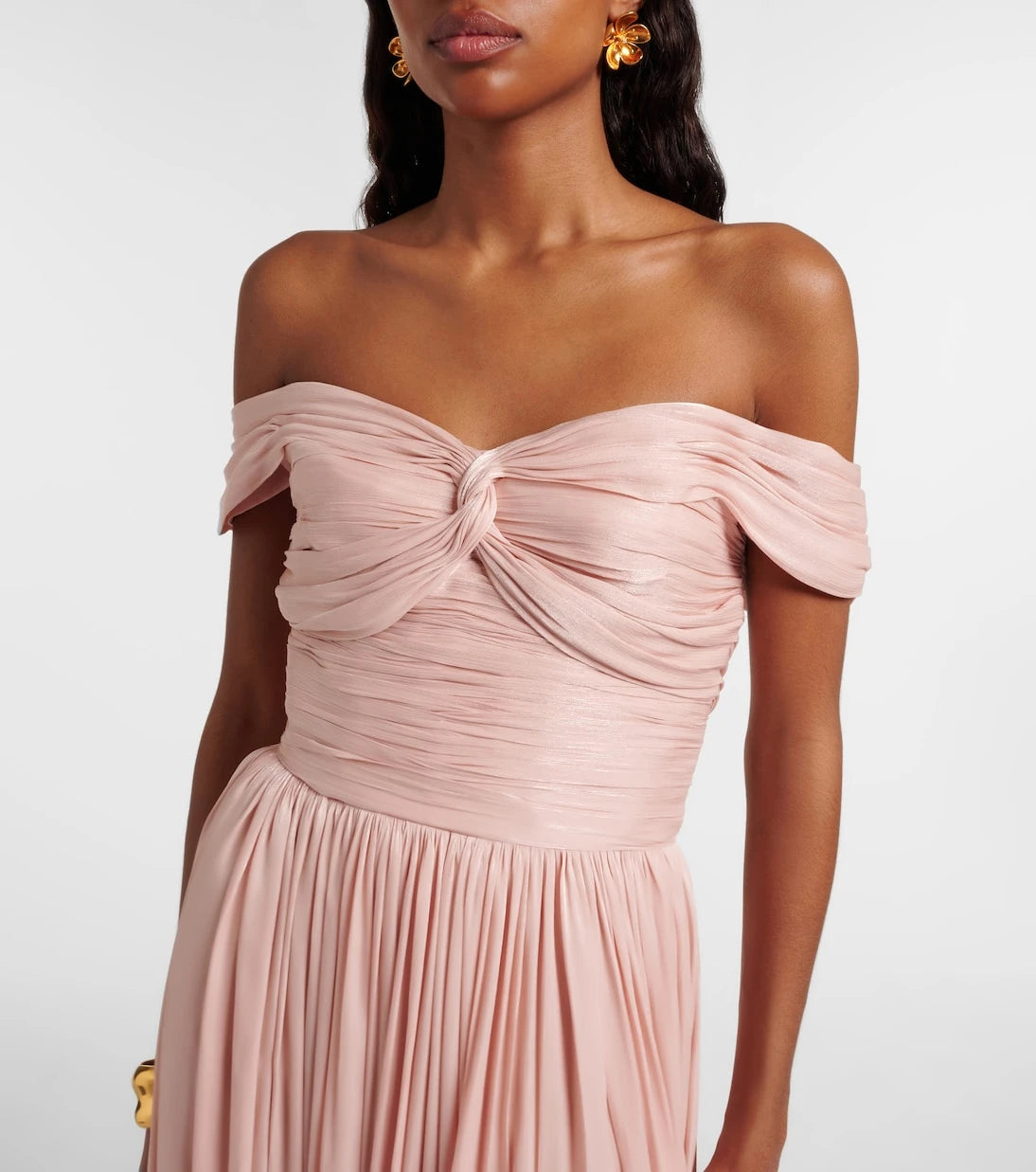 Costarellos - Draped off-shoulder gown