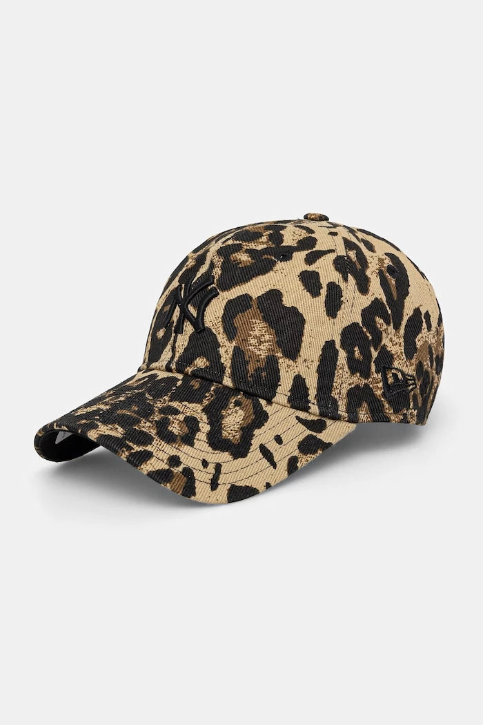 New Era pamuklu vizörlü şapka LEOPARD 920 NYY
