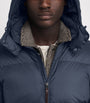 RLX Ralph Lauren Navy Down Detachable-Hood Puffer Jacket