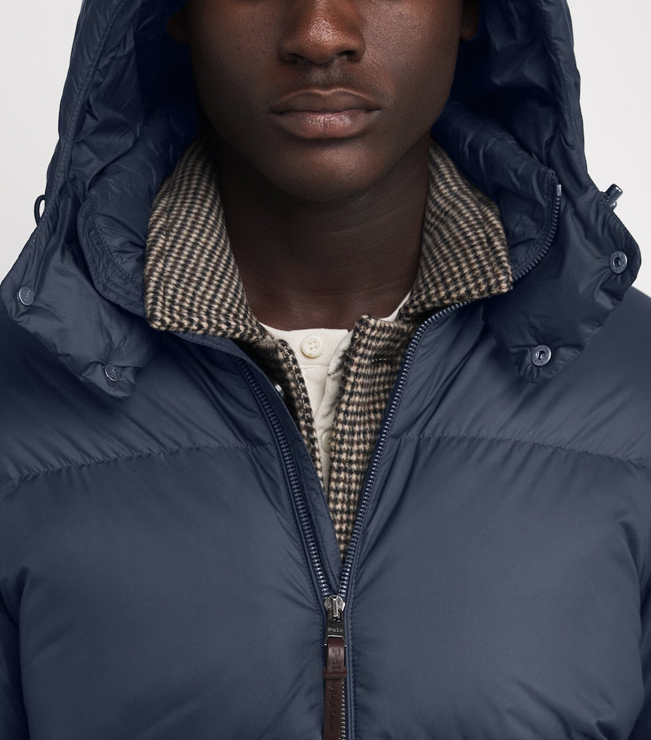 RLX Ralph Lauren Navy Down Detachable-Hood Puffer Jacket
