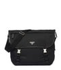 Re-Nylon and Saffiano Leather Shoulder Bag
