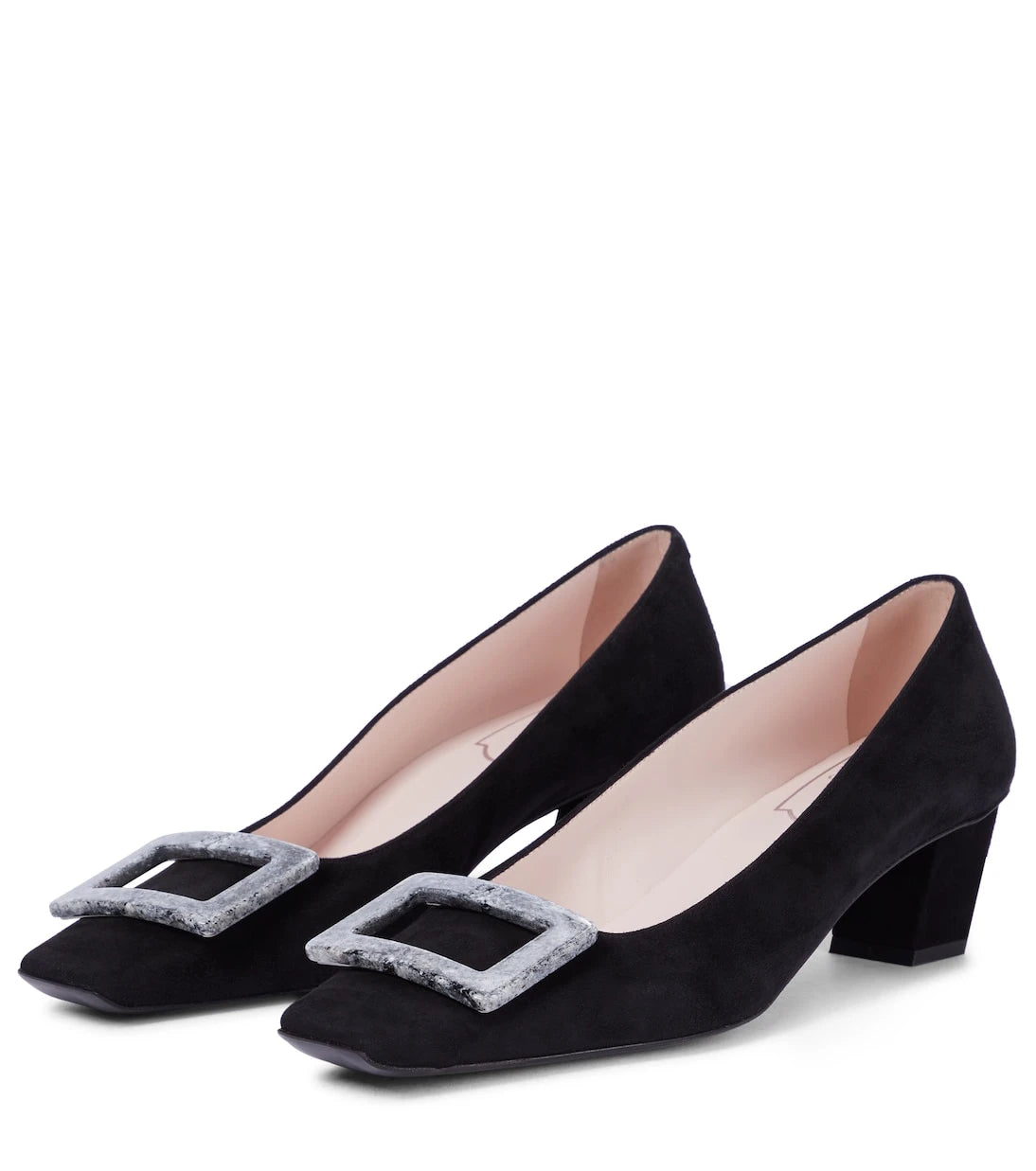 Roger Vivier - Belle Vivier 45 suede pumps