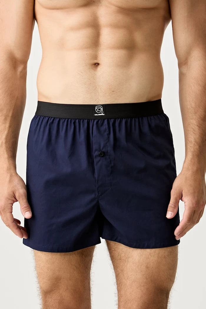 Karl Lagerfeld Erkek Pamuklu Rahat Boxer IKON 3’lü