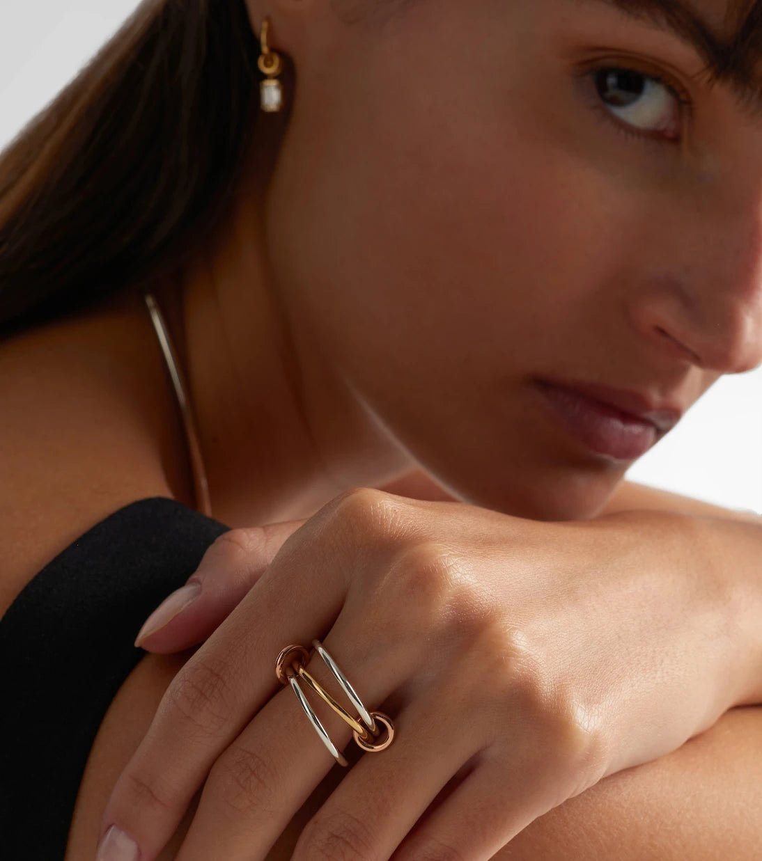 Spinelli Kilcollin - Solarium 18kt gold and sterling silver ring