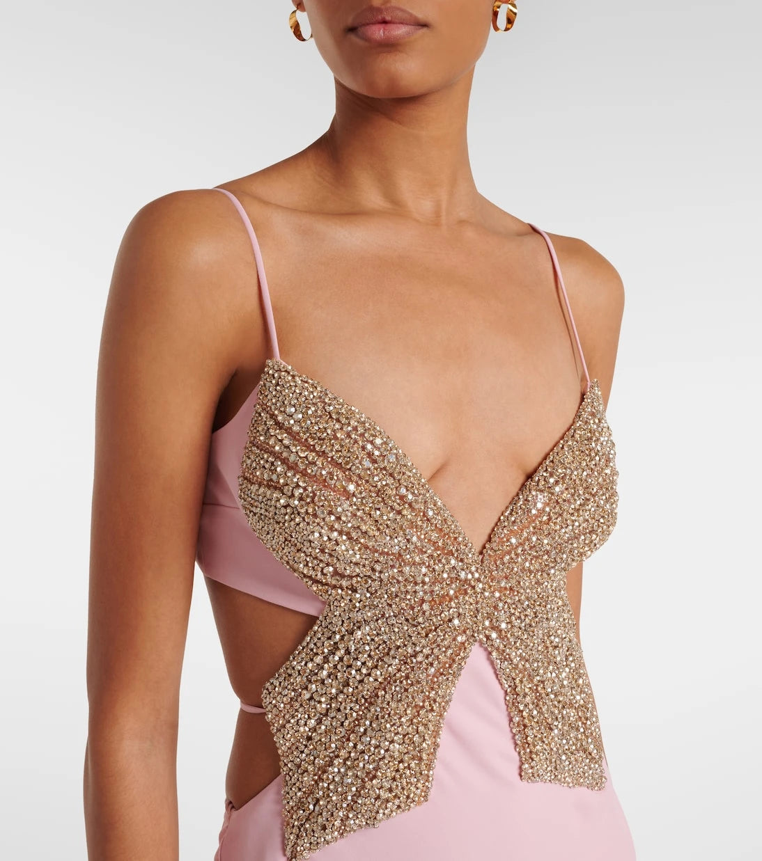 Costarellos - Velise crystal-embellished gown