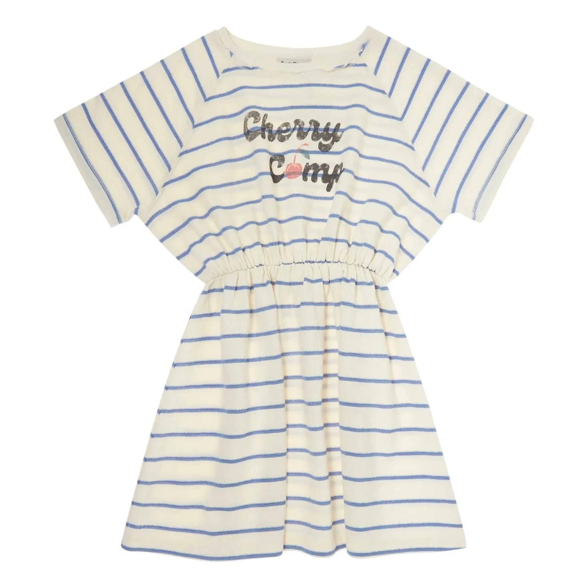 Tocoto Vintage - Terry Stripe Dress | Ecru