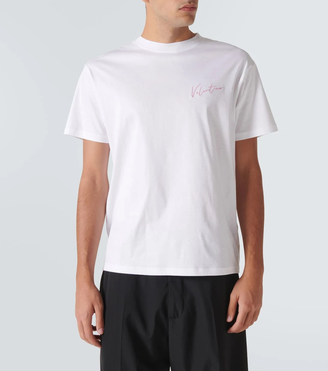 Valentino - Logo cotton jersey T-shirt