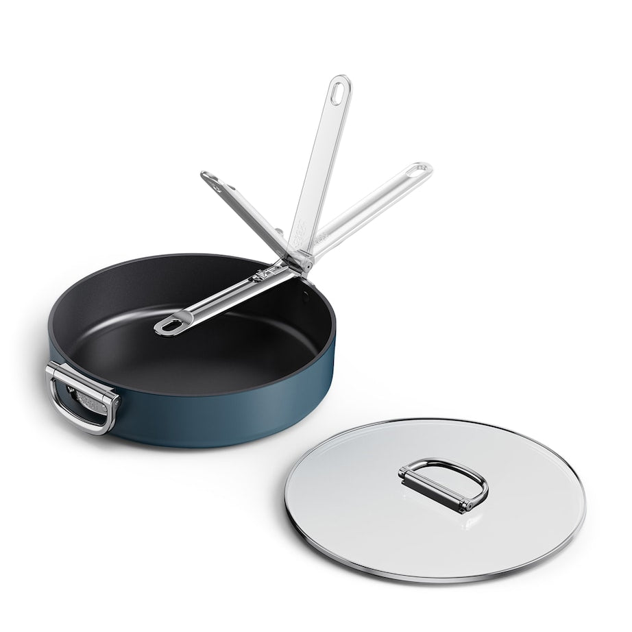 Space Non-Stick Folding Handle Saute Pan and Lid (28cm)