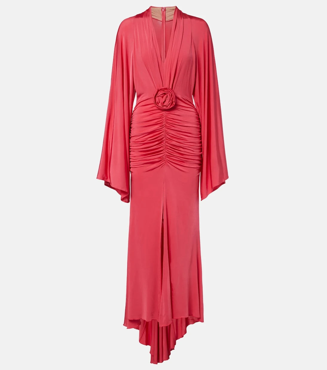 Blumarine - Floral-appliqué ruched gown