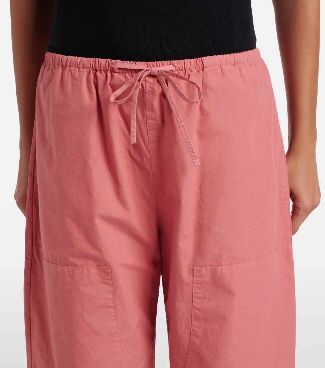 Leset - Kyoto cropped cotton wide-leg pants