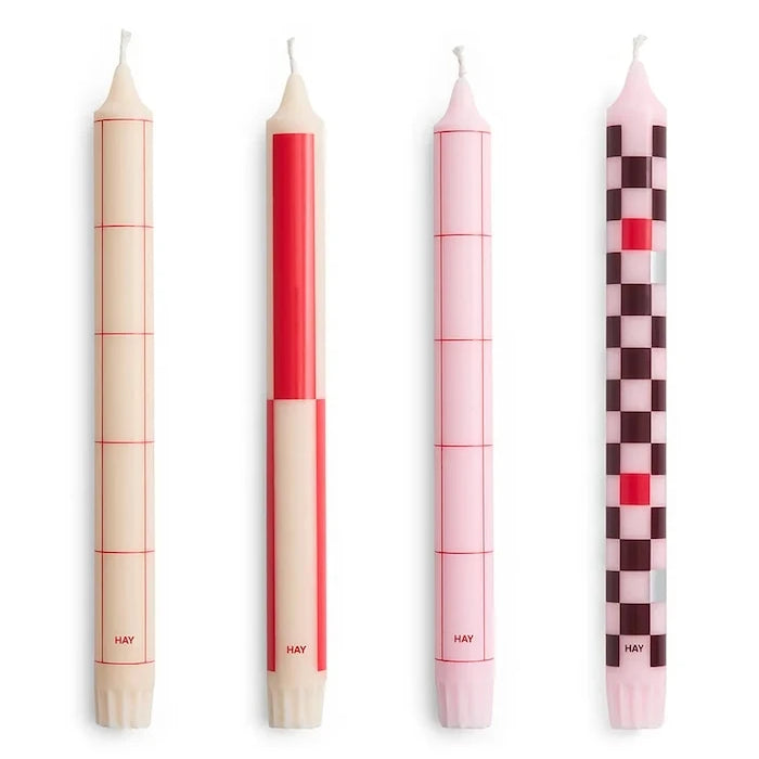 Комплект свещи HAY Pattern Candle 2,2 x 24 cm (4 броя)