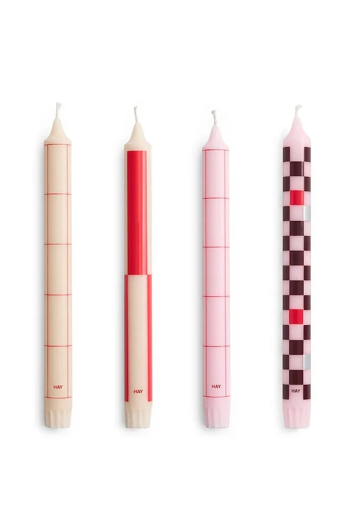 Комплект свещи HAY Pattern Candle 2,2 x 24 cm (4 броя)
