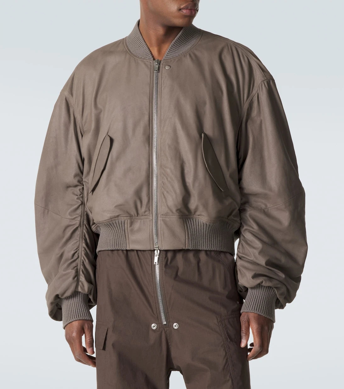 Rick Owens - Secchia Flight leather bomber jacket