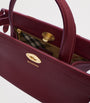 Burberry Burgundy Mini Calfskin Cotswolds Tote Bag
