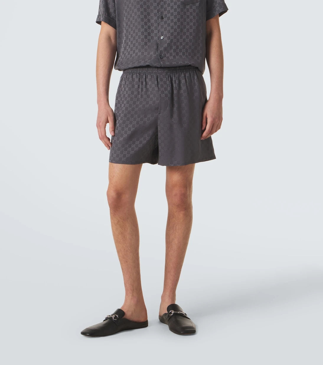 Gucci - GG silk jacquard shorts