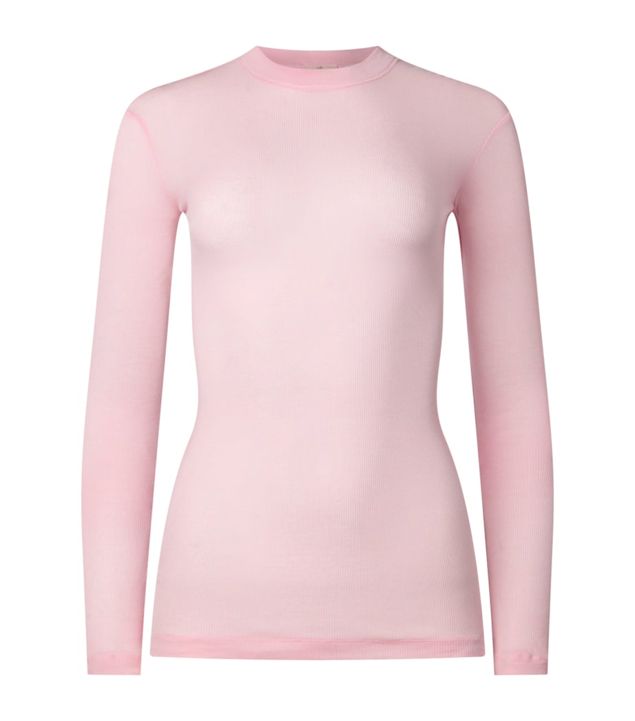 Pink Cotton Jersey Top