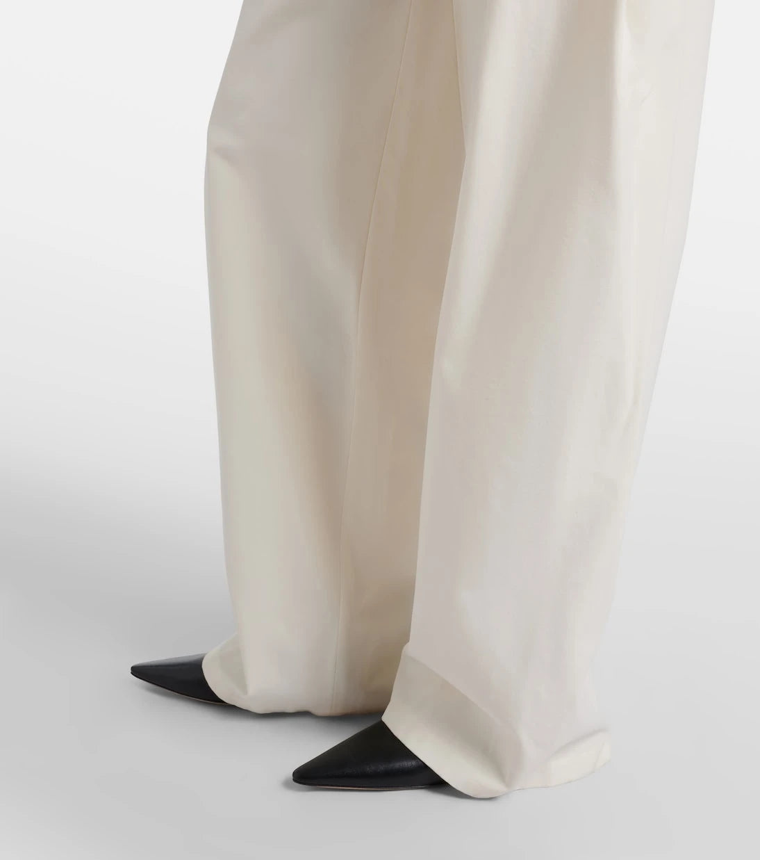 The Row - Galileo cotton and silk barrel-leg pants