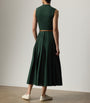 Ralph Lauren Collection Green Linen Sleeveless Midi Dress