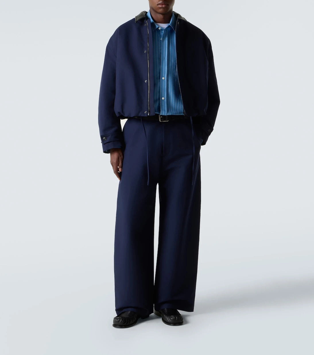 Acne Studios - Mid-rise cotton satin wide-leg pants
