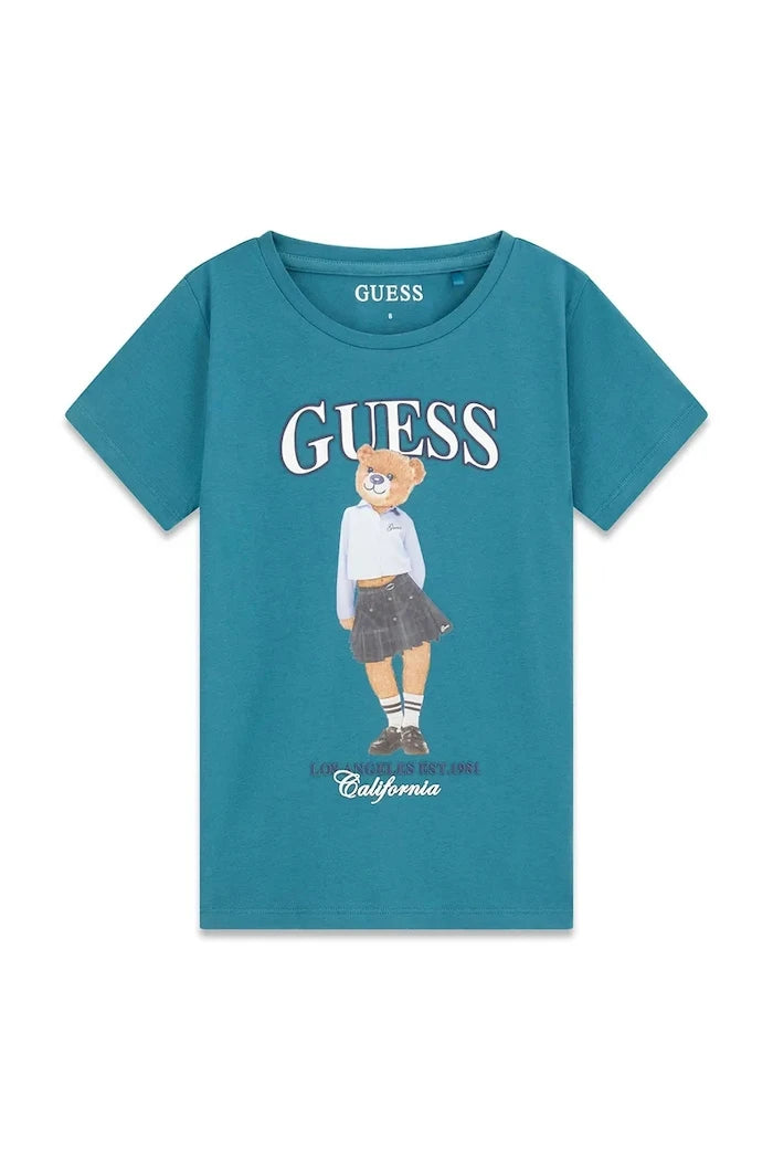 Guess тениска за деца от памук с еластан