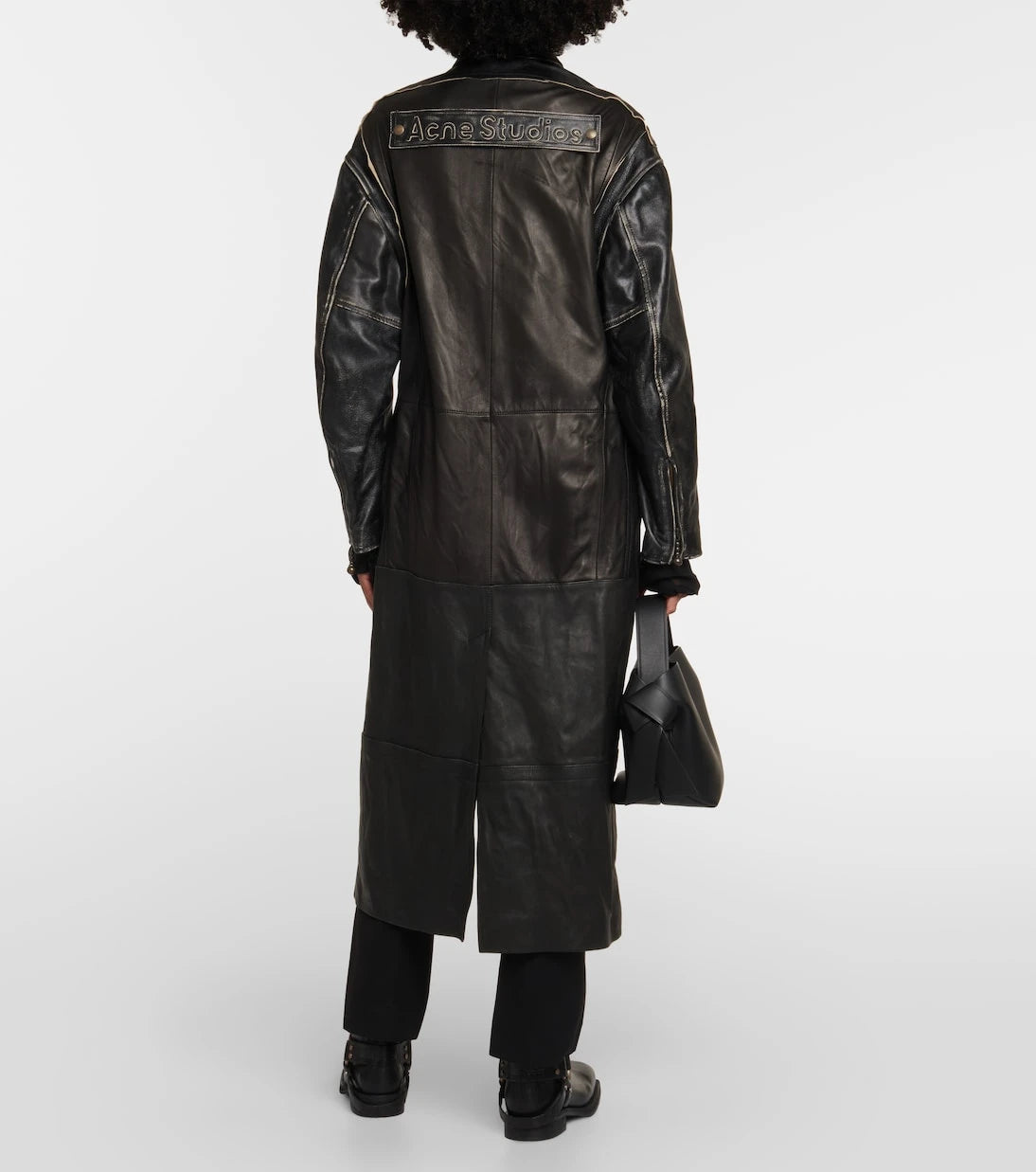 Acne Studios - Paneled leather coat