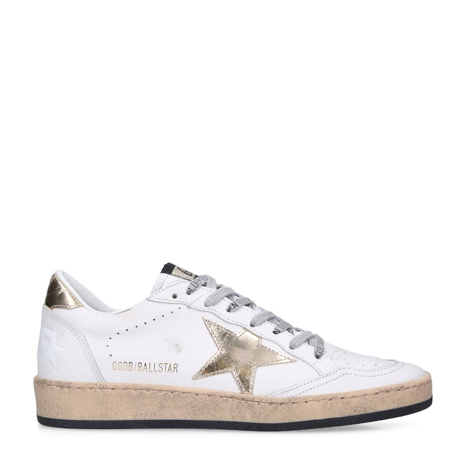 White Leather Ball Star Sneakers