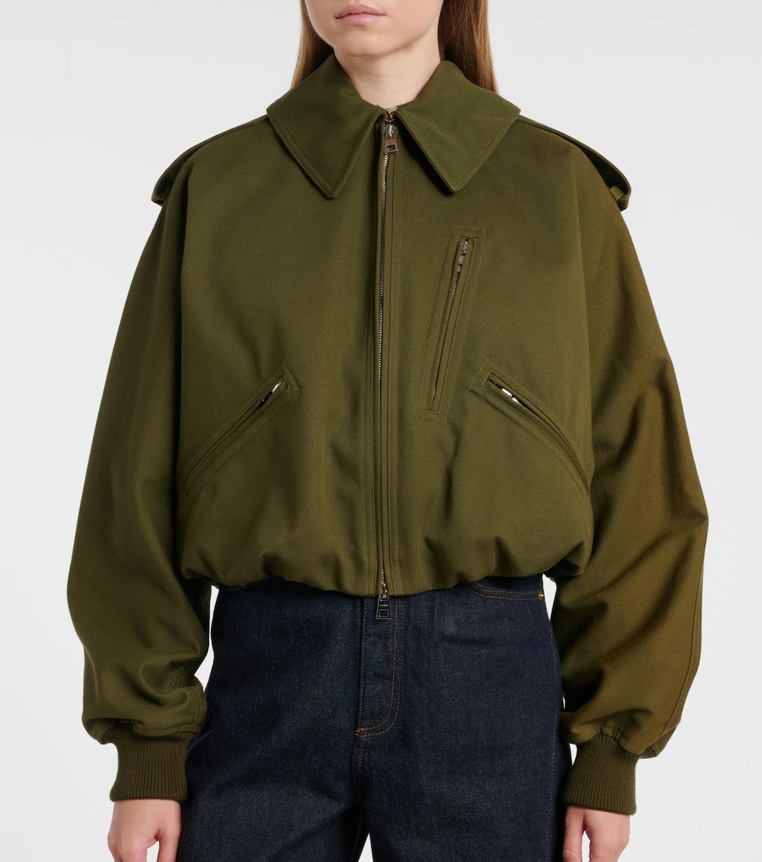 Givenchy - Shearling-trimmed jacket
