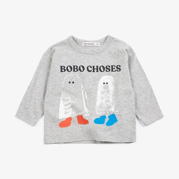 Bobo Choses çocuklar için pamuklu uzun kollu bluz Booty Ghosts